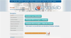 Desktop Screenshot of dynalab.fr