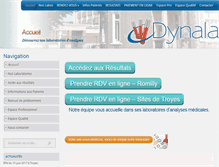 Tablet Screenshot of dynalab.fr